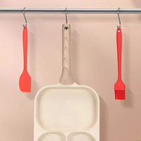 Mini ustensiles de cuisine poêle à frire en aluminium 4 trous fond en fonte gaz Induction prêt Design moderne Offre Spéciale cuisine en métal