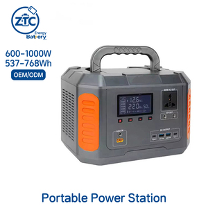 แบตเตอรี่ลิเธียม 1000w 768wh 12.8v ชาร์จเร็วผ่าน USB ออลอินวัน เครื่องกำเนิดไฟฟ้าพลังงานแสงอาทิตย์ขนาดเล็กสำหรับตั้งแคมป์ ชาร์จซ้ำได้ พกพาสะดวก - Product Image 1