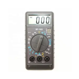 DT182 Extra Mini multímetro Digital con zumbador protección de sobrecarga de bolsillo de amperios Ohm Meter DC AC LCD portátil