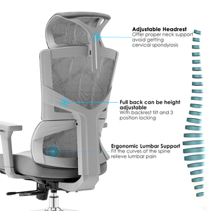 <span class=keywords><strong>Chaise</strong></span> d'ordinateur en maille respirante pour bureau à domicile <span class=keywords><strong>Chaise</strong></span> de bureau pivotante <span class=keywords><strong>Chaise</strong></span> de bureau inclinable ergonomique - Product Image 4