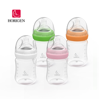 Ensemble de biberons de lait pour bébé Tritan haute dureté col large sans BPA de qualité alimentaire avec des matériaux en verre de silicone PP pour l'alimentation de bébé