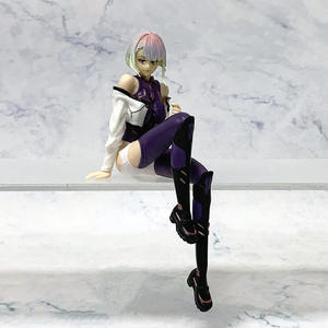 Figuras Coleccionables de Lucy y Rebecca Sentadas - Cyberpunk Edgerunners, Personajes de Anime, Modelos de Escritorio - Product Image 2