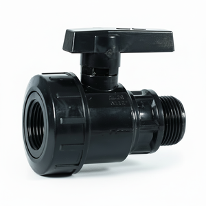 Valvola a Sfera Manuale in Nylon PVC 2MF 3/4\" X 3/4\" Confezione da 5 Raccordi a Filettatura Singola per Controllo Acqua Personalizzabile Supporto OEM - Product Image 1