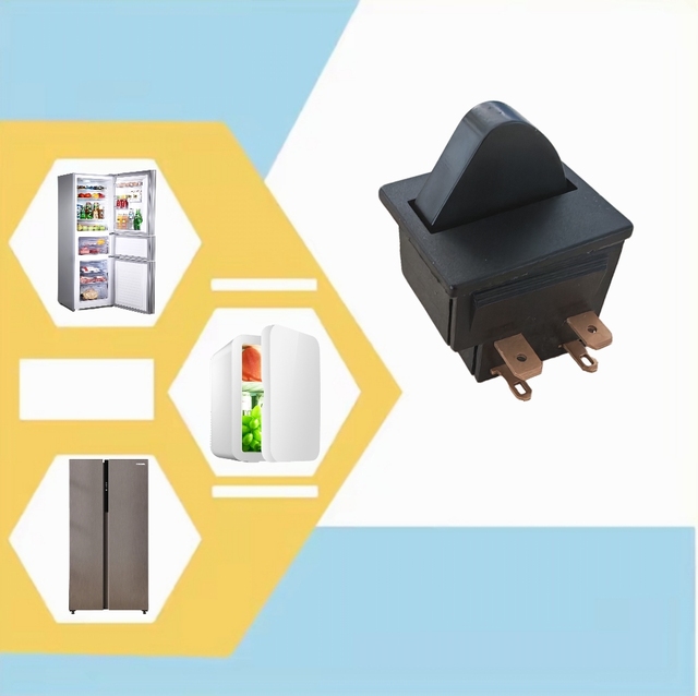 4-Pin Electronic Refrigerator Push Button Switch Cabinet Door Light Essential for Home Appliance 250V Max. Voltage 5A Max.