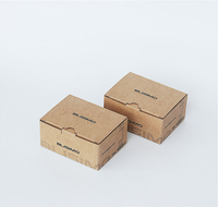 Logo personnalisé Boîte de papier kraft 3 plis ondulé de petite taille pour produits électroniques Boîte d'emballage de couleur