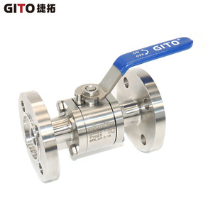 Vanne à boisseau sphérique à bride forgée en acier inoxydable DN20, haute pression, commande manuelle, qualité alimentaire pour eau et huile, compatible OEM - Product Image 2