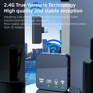 <span class=keywords><strong>Bluetooth</strong></span> Micro không dây ve áo mic tay miễn phí tiếng ồn-hủy bỏ màn hình <span class=keywords><strong>microphone</strong></span> cho các cuộc họp bài phát biểu video - Product Image 5