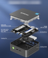 Mini PC Nuc Box GMKtec G3 Plus Intel 12e génération Twin Lake N150 6W faible consommation, double M.2, double HDI, LAN 2.5G, DDR4, double affichage 4K, 4 ports USB 3.2