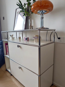 Aparador de Metal <span class=keywords><strong>Vintage</strong></span> Modular, combinación de armario de almacenamiento de acero para cocina, mesita de noche, armario Modular - Product Image 2