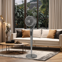 Ventilateur de circulation électrique DC à vent fort réglable en hauteur 12 vitesses ventilateur de Table de vitesse du vent ventilateur debout à distance numérique