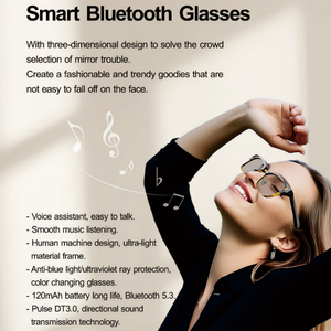 Occhiali Anti-Luce Blu E11 <span class=keywords><strong>e</strong></span> Occhiali da Sole Intelligenti con Elegante Montatura in Metallo, Ideali per Protezione Digitale <span class=keywords><strong>e</strong></span> Uso alla Moda - Product Image 2