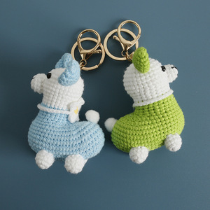 <b>Amigurumi</b> Crochet Toys Products Doll Llama Alpaca <b>Yarn</b> Peluche Key Ring Key Pendant Crocheted Knitting Knit Llama Plush Keychain - Product Image 4