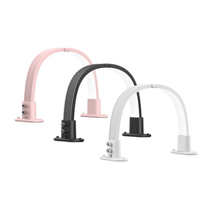 Lampe de bureau LED demi-lune à luminosité réglable, commande tactile, corps flexible en plastique, lumière blanc chaud pour salon de manucure et usage domestique - Product Image 6