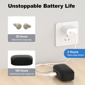 Nuevos auriculares duales Mini audífono con compartimento de carga para adultos, reducción de ruido <span class=keywords><strong>en</strong></span> el oído, sin silbidos, recargable - Product Image 6