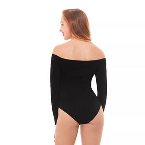 Lism Hot <span class=keywords><strong>Halloween</strong></span> Costume Une Pièce Serré À Manches Longues En Nylon Dames De L'épaule <span class=keywords><strong>Sexy</strong></span> Femmes Vêtements Personnalisé Noir Body - Product Image 3