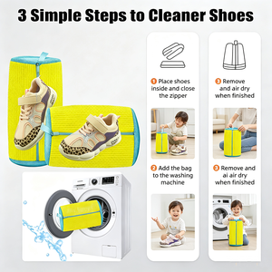 Wholesale Durable Shoe <b>Laundry</b> Washing Bag Anti‑Deformation Chenille Shoe Cleaner Bag For Washer Machine For All Kinds Of Shoes - Product Image 2