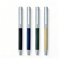 Stylos à bille en métal écologiques en bois de santal, vente en gros, stylos gel de haute qualité pour signature professionnelle avec logo personnalisé, cadeaux d'entreprise