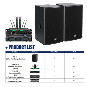 Système de haut-parleurs professionnels 2 voies pleine gamme de 10 pouces, équipement <span class=keywords><strong>audio</strong></span> DJ karaoké, sonorisation PA, ensemble complet de haut-parleurs DJ pour discothèque - Product Image 2
