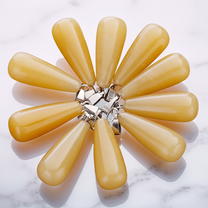 จี้หยกสีเหลืองสำหรับทำเครื่องประดับ - Product Image 1