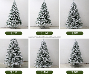 2025 Hot Sale Christmas Decoration Large Size Christmas <strong>Tree</strong> Flocked <strong>Tree</strong> PVC Christmas For Sale - Product Image 6