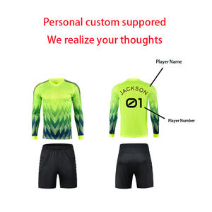 طقم مخصص لكرة القدم للأطفال طقم طويل الأكمام حارس مرمى كرة القدم بوليستر موحد اسم مخصص ملابس كرة القدم فرنسا - Product Image 2