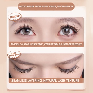 Pestañas Postizas <span class=keywords><strong>Fu</strong></span> Mian de Pelo Sintético Sin Pegamento, Serie Arcoíris, Pestañas de Girasol para Injerto, Estilo Natural Transfronterizo - Product Image 3