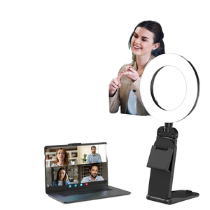 Lampe annulaire à gradation alimentée par USB <span class=keywords><strong>Meilleur</strong></span> éclairage photographique pour les appels Zoom Mac Moniteur de travail à distance en plastique pour appareil photo d'ordinateur portable - Product Image 1