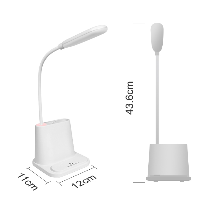 Оптовая продажа, Настольная Светодиодная лампа для обучения, чтения, с Usb-зарядкой и аккумулятором