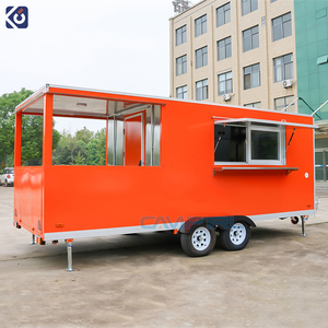 CAMPTRL Remolque de Comida Móvil de Diseño Personalizado de Lujo, Contenedor de Comida, Camión de Comida, Kiosco de Comida Rápida para Tacos, Hot Dogs y Helados - Product Image 1