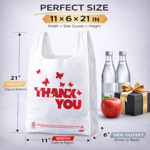 Black Trash Bags with Handles, Super Thick Plastic Rubbish Bags Suitable for Office, Picnic, Kitchen and Bulk Use - Product Image 2