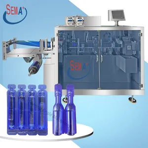 Fully Automatic Cosmetic Liquid Plastic Ampoule Forming Filling Sealing And Packaging Machine