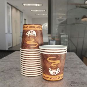 แก้วกระดาษแบบกำหนดเอง ขนาด 4 ออนซ์ ผนังชั้นเดียว สำหรับกาแฟร้อน พิมพ์ลายครั้งเดียว เหมาะสำหรับงานปาร์ตี้หรือซื้อกลับบ้าน - Product Image 3