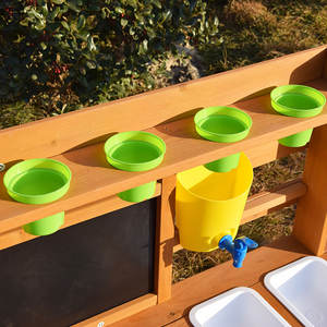 Cuisine en bois d'extérieur avec jouet éducatif préscolaire pour enfants - Product Image 5