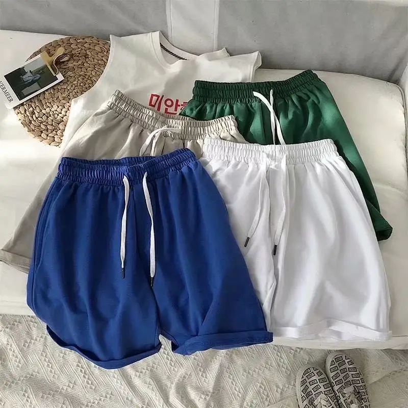 2023 Nieuwkomers Polyester Shorts Mode Chino Katoenen Shorts Met Elastische Taille Gymshort Voor Heren