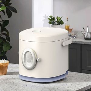 Mini-cuiseur à riz professionnel 2KG 1.2L rose vert, cuiseur électrique portable automatique avec cuve antiadhésive et cuiseur vapeur pour usage domestique - Product Image 1