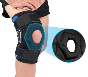 Genouillère de sport en néoprène et silicone antidérapante avec gel de compression pour la course à pied et l'haltérophilie - Product Image 3