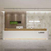 Bureau de réception pliable en bois, style minimaliste moderne, hauteur réglable, extensible, idéal pour hôtel, hôpital, école - Service de caisse
