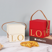 Luxuriöse Weiße Rote Karton-Parfümerie Aroma-Schmuck-Verpackung Geschenkbox Exquisite Kompakte Box Leicht zu Transportieren