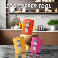 Vente Chaude Ouvre-Œuf Portable en Plastique Outil pour Casser les Œufs Nouvelle Idée Ustensile de Cuisson Incluant un Cuiseur à Œufs Durs et un Écaleur