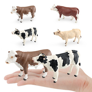 Lewu โมเดลวัวจำลองฟาร์มสัตว์ flevich Bull charolai ปศุสัตว์ของตกแต่งฟาร์มปศุสัตว์ - Product Image 4