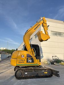 Excavatrice Komatsu PC70 d'occasion à bas prix, 7 tonnes, petite pelle sur chenilles pour la construction, bon état, à vendre - Product Image 4
