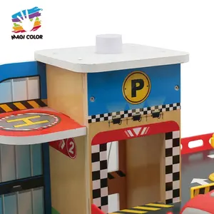 Großhandel 3 Stockwerke Holz parkplatz Toy Car Track Set für Kinder W04B112