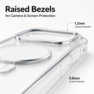 Funda Magnética Transparente Personalizada <span class=keywords><strong>de</strong></span> 2.0mm para <span class=keywords><strong>iPhone</strong></span> 18 Pro Max, Anti-Amarilleo, Oficial 1:1, Resistente a Impactos, Venta al Por Mayor en EE. UU. - Product Image 3
