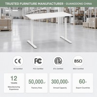 Bureau électrique moderne modulaire et silencieux, réglable en hauteur, inférieur à 50 dB, ergonomique, pour le travail à domicile ou au bureau