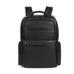 Men's Casual <b>Backpack</b> Black Large Capacity Laptop <b>Compartment</b> Shoulder Straps Solid Color Everyday Outfits - Product Image 3