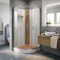 Cabine de douche intelligente à commande par application, écran tactile, cabine de douche intelligente pour salle de bain d'appartement moderne