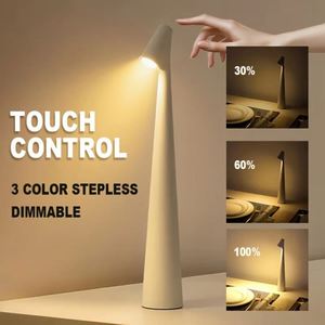 LED <b>Table</b> <b>Lamp</b> USB Rechargeable Atmosphere <b>Lamp</b> Bedroom Bedside <b>Lamp</b> Top Touch Dimming <b>Study</b> <b>Lamp</b> Light Night Portable Desk <b>Lamp</b> - Product Image 5