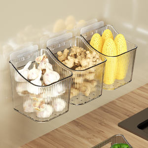 Wholesale Environmental PP Plastic Hanging Boxes Home Organization Kitchen <b>Storage</b> Organizer - Product Image 3