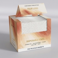 Vente en gros d'usine, 50 serviettes nettoyantes pour la peau XL, ultra douces, biodégradables, jetables, en viscose, pour le visage
