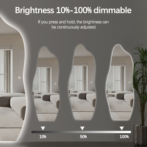 Miroir mural sans cadre à LED anti-buée intelligent populaire pour hôtel, miroir de salon, miroir de pleine longueur pour hôtel, miroir de toilette pour salon - Product Image 3